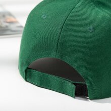 1 Miếng Không giới tính Màu thuần Mũ bóng chày Có thể điều chỉnh Đầu Đường tròn Ngoài trời Thể thao Thời gian rảnh rỗi Mũ - Màu xanh lá cây đậm - Xem 4