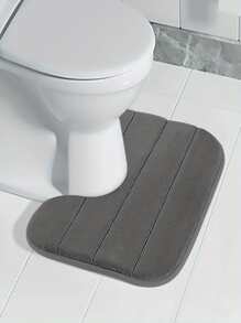 1 块海绵浴室垫，防滑超强吸水柔软浴室地毯，加厚，快干，可机洗，适用于浴室地垫门垫客厅垫家居浴室装饰浴室地毯户外地毯门垫秋季装饰浴室配件返校入口装饰 - 深灰色 - 查看 7