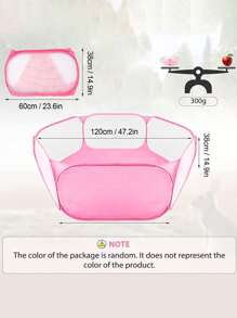 1pc Small Animal Hedgehog Guinea Pig Rabbit Playpen Cage - Pink - View 4