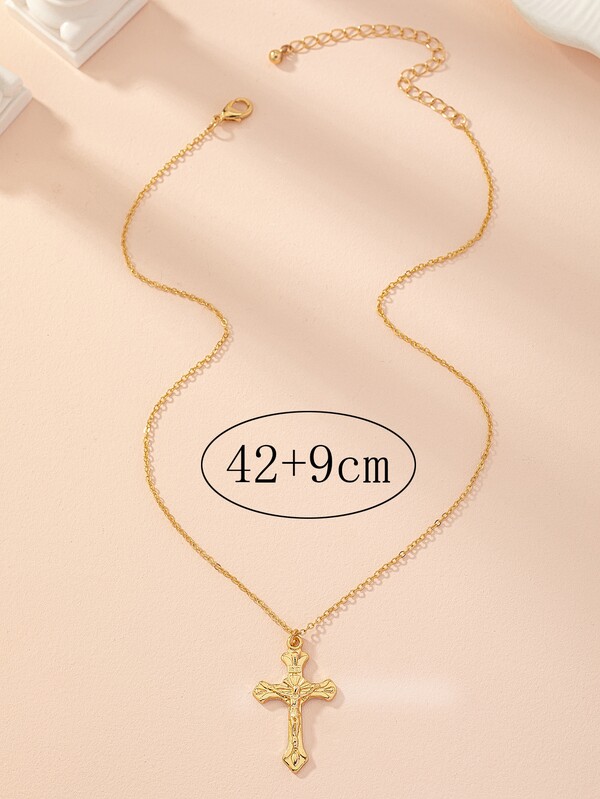 Collier À Pendentif Croix | Mode en ligne | SHEIN FRANCE