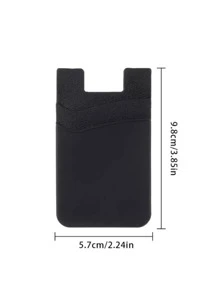 Adhesive Card Holder Bag - 墨綠色 - 查看 2