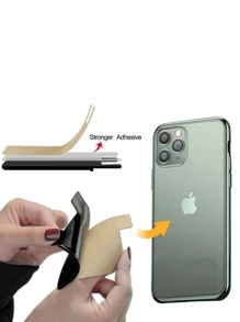 Adhesive Card Holder Bag - 墨綠色 - 查看 4