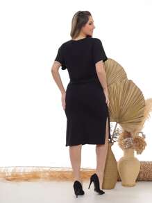 Women Two-piece Outfits - màu đen - Xem 2