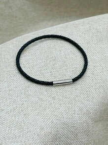 Brazalete Minimalista Poliuretano - Negro - Ver 1