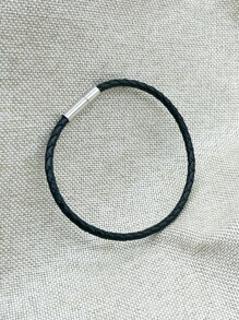 Brazalete Minimalista Poliuretano - Negro - Ver 2