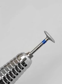 1pc Stainless Steel E File Nail Art Drill Polish Head - Silver - View 2