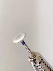 1pc Stainless Steel E File Nail Art Drill Polish Head - Silver - View 3