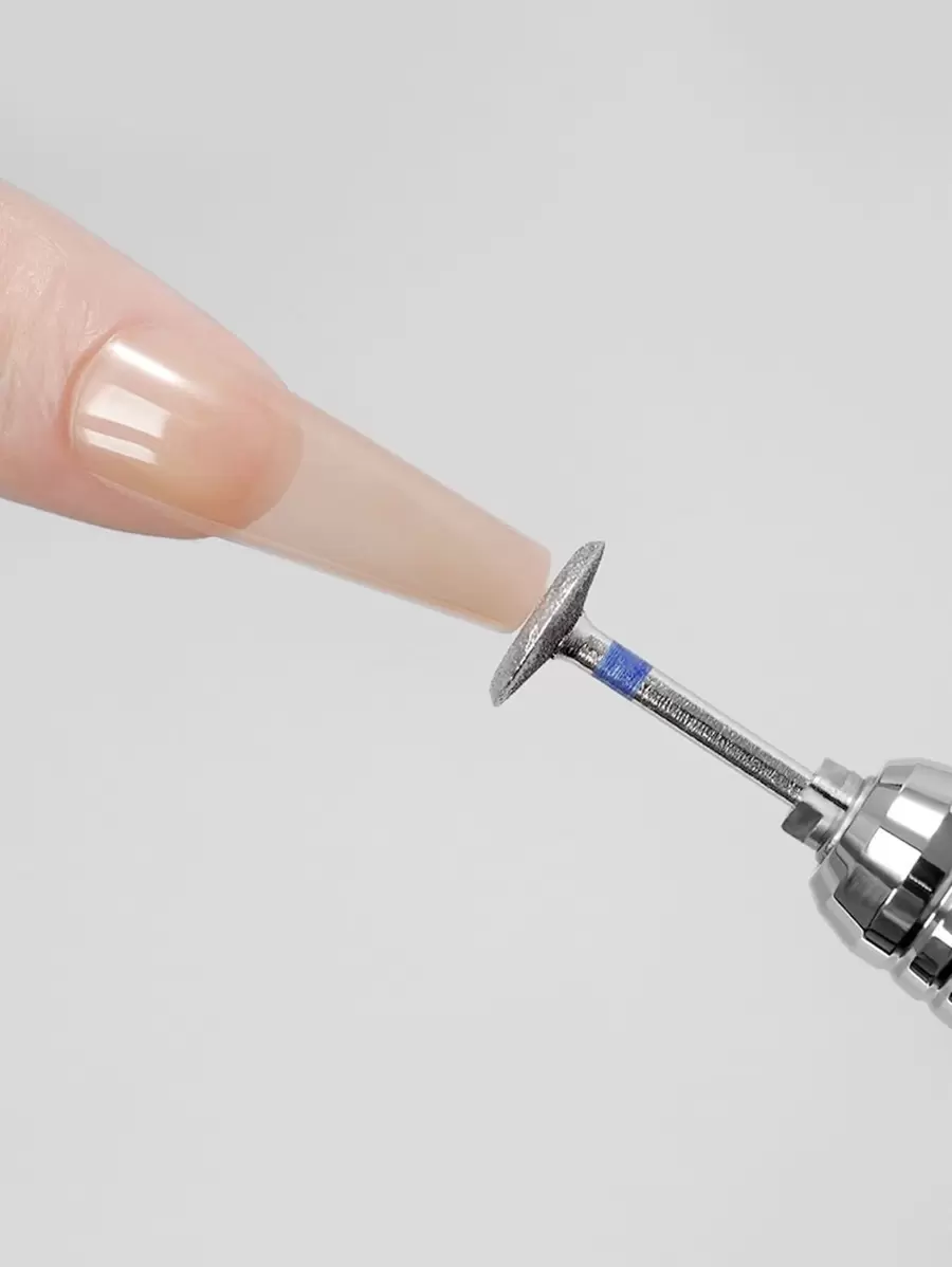 1pc Stainless Steel E File Nail Art Drill Polish Head - Silver - View 1