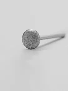 1pc Stainless Steel E File Nail Art Drill Polish Head - Silver - View 4