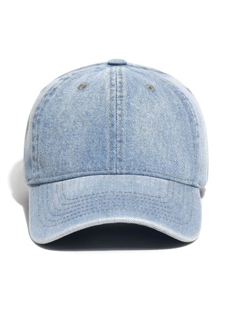 Gorra De Béisbol Denim De Color Sólido Casual