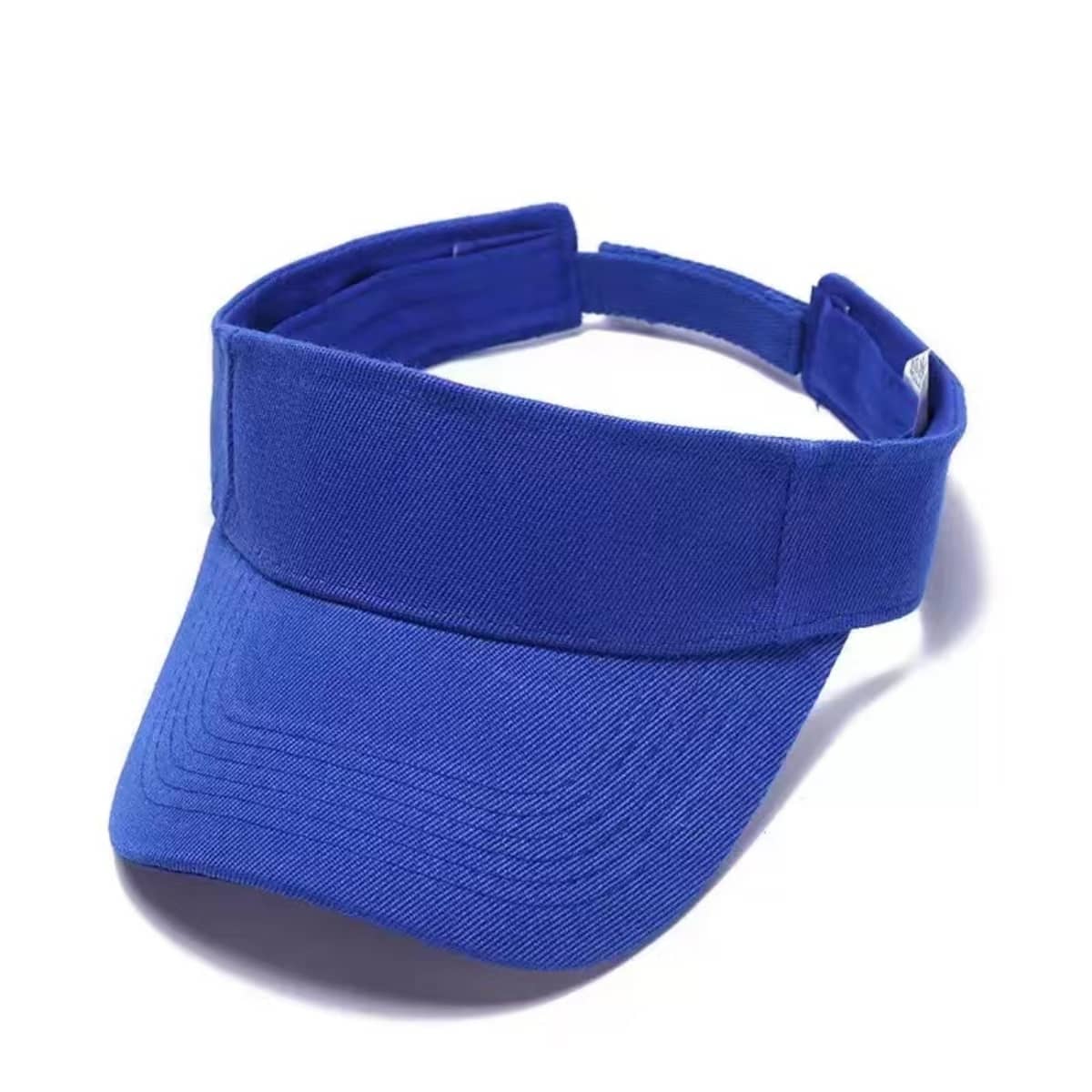 1入組中性純顏色棒球帽帶可調節頭圓周,太陽帽 - 寶藍色 - 查看 1