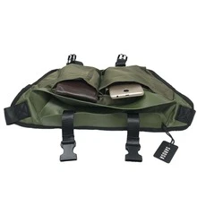 Cangurera Riñonera de Vinipiel Verde Militar de Moda para Hombre - Verde militar - Ver 7