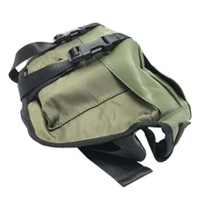 Cangurera Riñonera de Vinipiel Verde Militar de Moda para Hombre - Verde militar - Ver 4