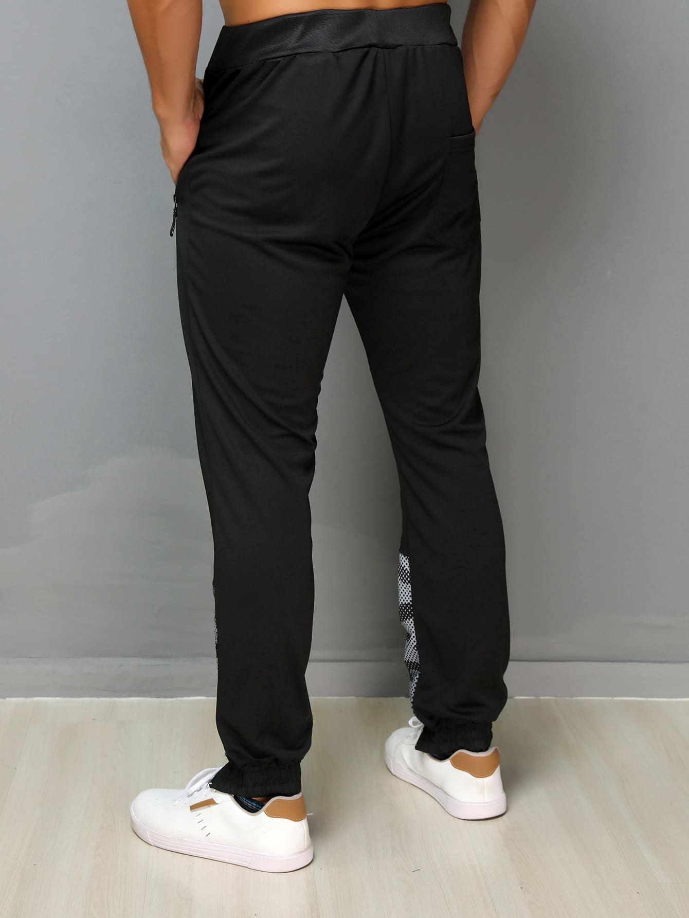 Men Sweatpants - Black - View 4