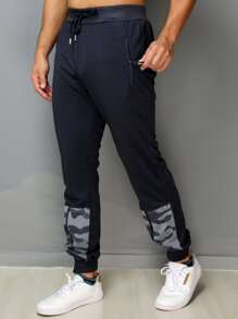 Men Sweatpants - Màu xanh hải quân - Xem 2