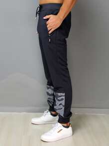 Men Sweatpants - Màu xanh hải quân - Xem 3