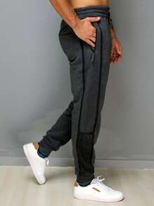 Men Sweatpants - Màu xám đen - Xem 5