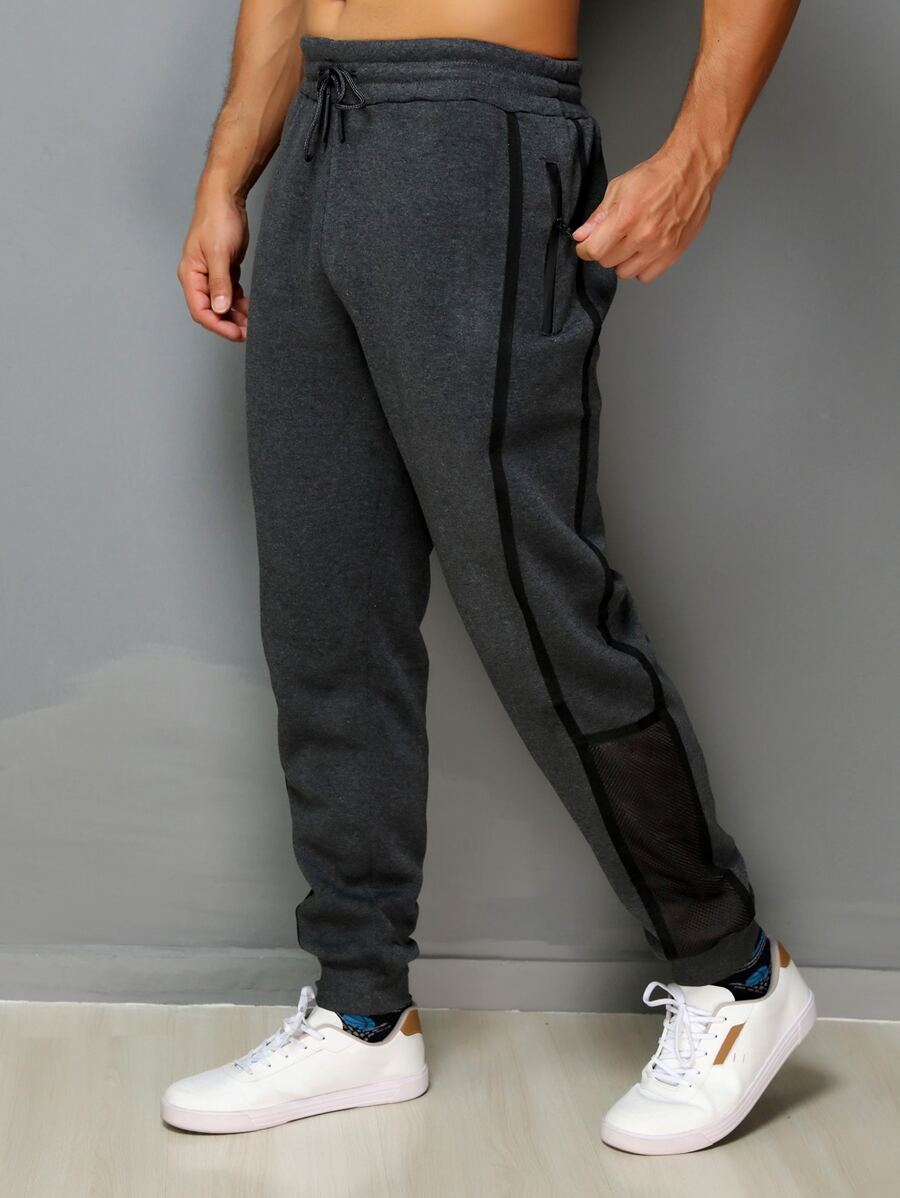 Men Sweatpants - Màu xám đen - Xem 1