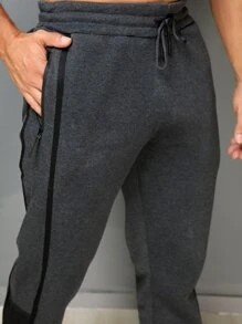 Men Sweatpants - Màu xám đen - Xem 6