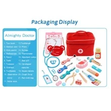 1套假裝玩具,現代字母圖案玩具適用於兒童 - 彩色 - 查看 3