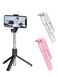 Selfie Stick Portable Tripod Stick With Light Professional Shutter Remote Control - Multicolor - View 4