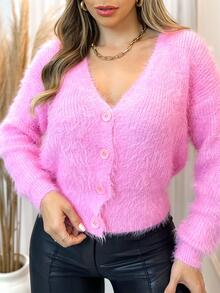 Women Knit Tops - 淺粉色 - 查看 3