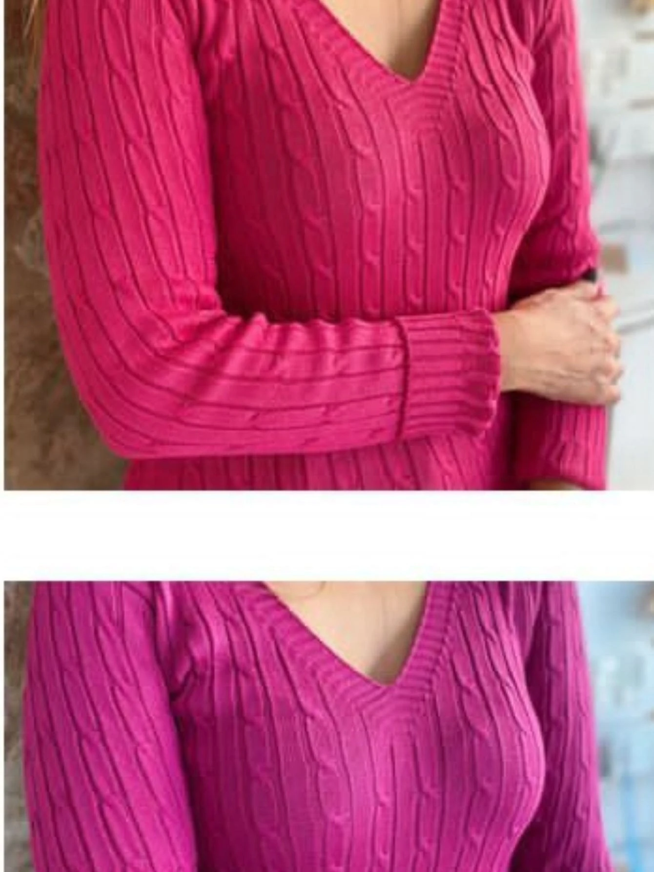 Women Sweaters - 紫色 - 查看 1