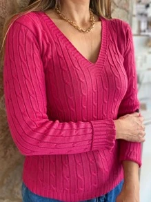 Women Sweaters - 紫色 - 查看 3