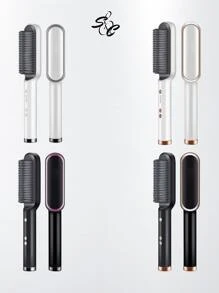 A:AceJoy Cepillo alisador de pelo eléctrico iónico con peine integrado, 5 ajustes de temperatura y diseño antiquemaduras, STRAIGHT COMB - Multicolor - Ver 5