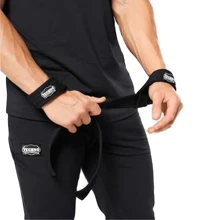 Straps Lifting Gym Pesas Crossfit Gimnasio Correas Levantamiento - Negro - Ver 1