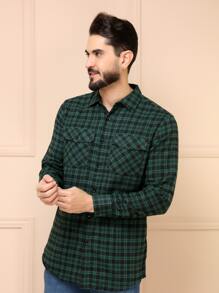 Men Shirts - 綠色 - 查看 1