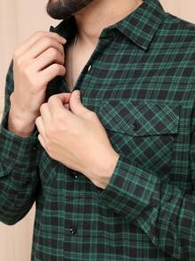 Men Shirts - 綠色 - 查看 5