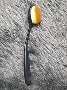 3 Brochas faciales oval - Color caoba - Ver 2