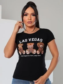 Women T-Shirts - 黑色 - 查看 1