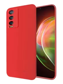 Funda De Silicon Suave Molan Cano Para Vivo Y20 Y11s - Rojo - Ver 1