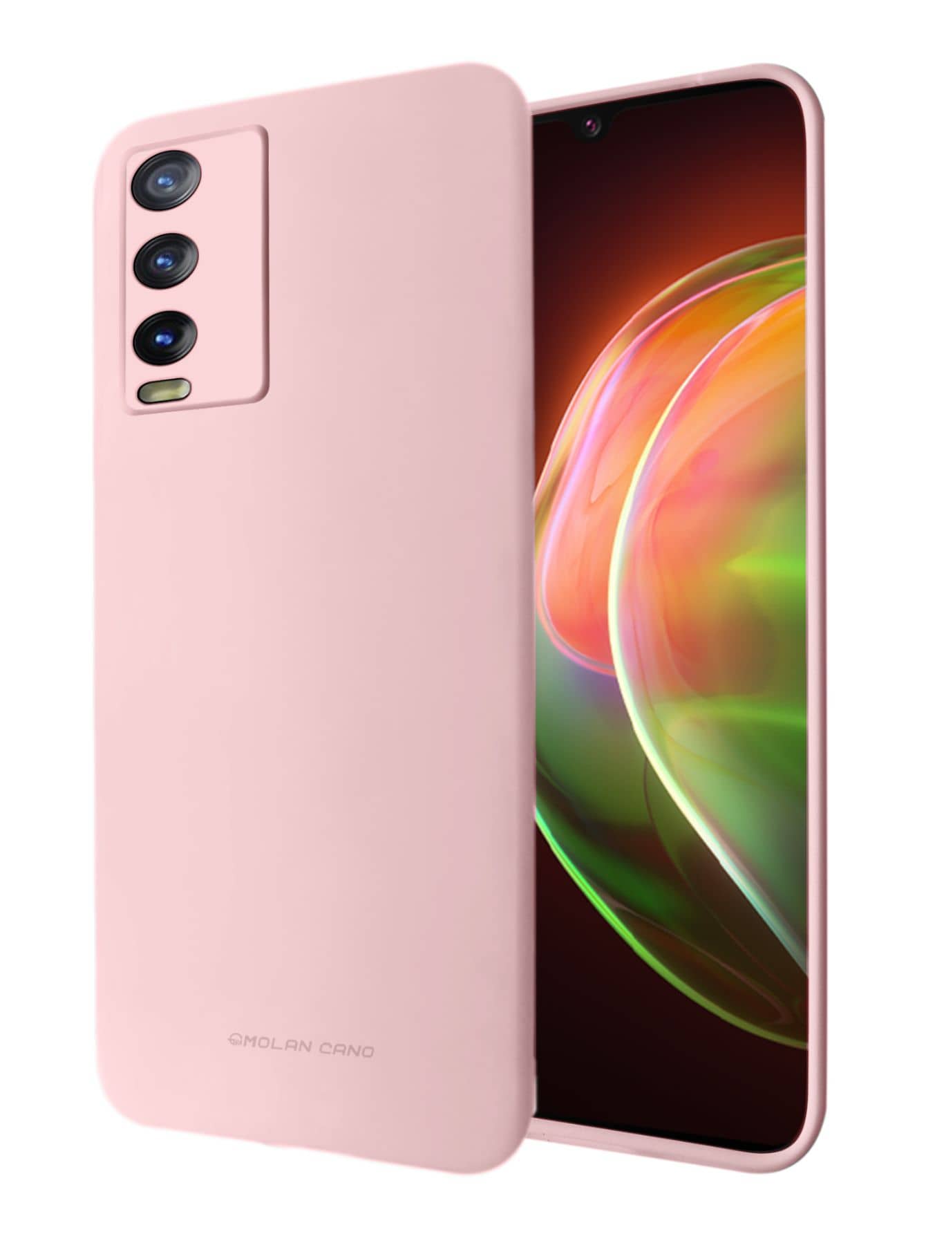 Funda De Silicon Suave Molan Cano Para Vivo Y20 Y11s - Rosa coral - Ver 1