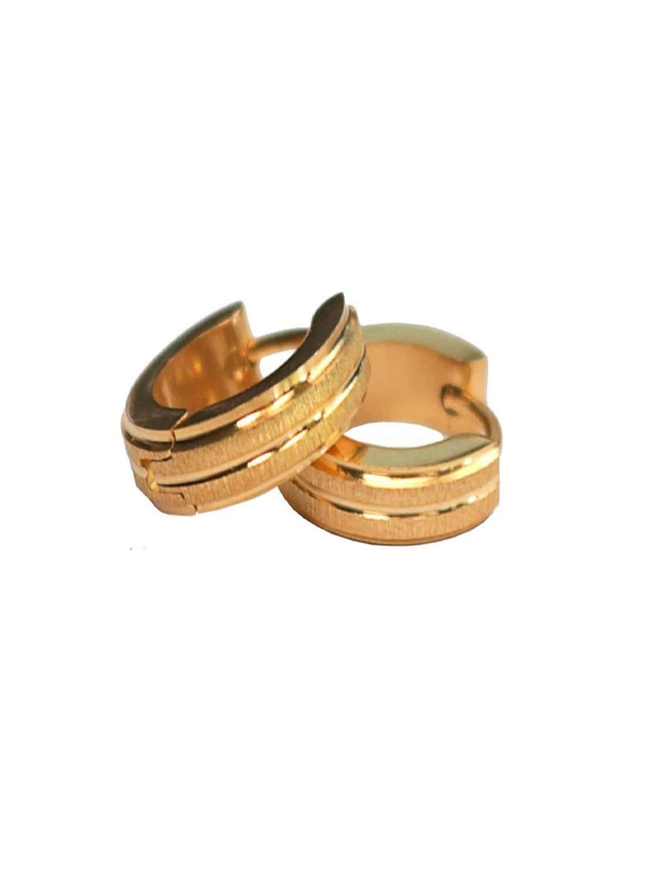 Hoop Earrings - 金色 - 查看 1