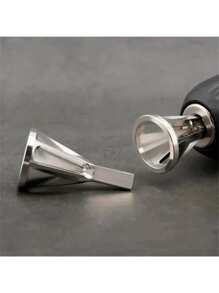 Vmingo 1 Pieza Herramienta Chaflan Desbarbado Tornillo Biselado Acero Inoxidable Chaflan Externo Desbarbador Taladro - Plateado - Ver 4