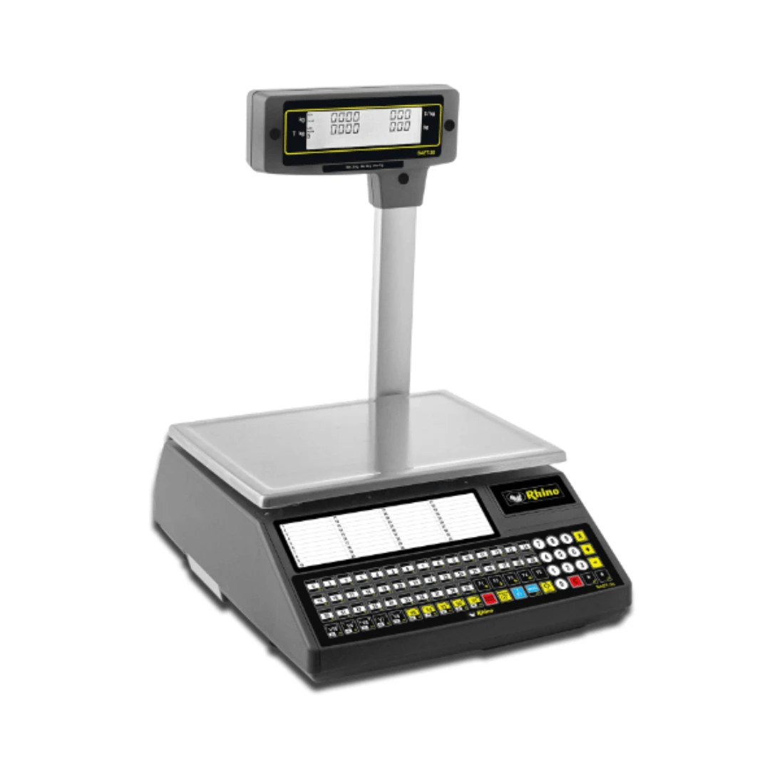 RHINO Báscula Etiquetadora, 30kg, BAET-30 - Gris - Ver 1