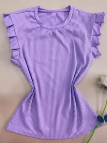 Women Tops - 紫丁香色 - 查看 5