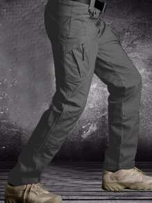 Pantalones Tácticos Impermeables de 9 bolsillos dobles profundos, bolsillos delanteros pequeños