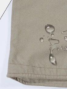 Pantalones Tácticos Impermeables de 9 bolsillos dobles profundos, bolsillos delanteros pequeños - Café integral - Ver 4