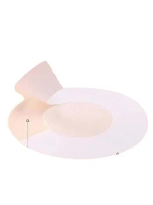 10 TAPAPEZONES DE TELA PEZONERA DE UN SOLO USO FORMA AL AZAR - Albaricoque - Ver 8