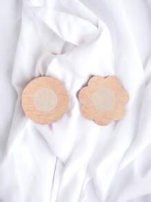 10 TAPAPEZONES DE TELA PEZONERA DE UN SOLO USO FORMA AL AZAR - Albaricoque - Ver 3