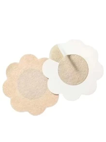 10 TAPAPEZONES DE TELA PEZONERA DE UN SOLO USO FORMA AL AZAR - Albaricoque - Ver 7