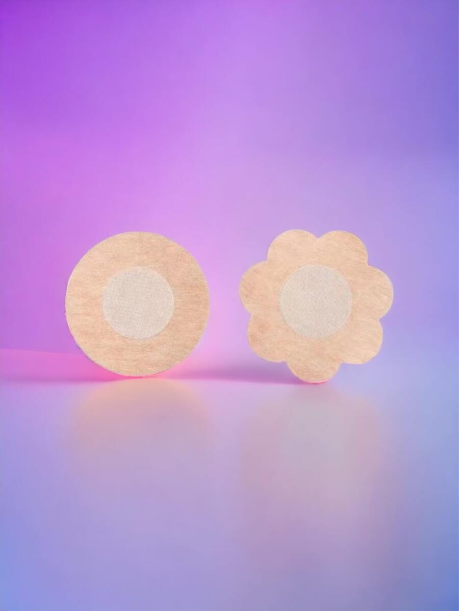 10 TAPAPEZONES DE TELA PEZONERA DE UN SOLO USO FORMA AL AZAR - Albaricoque - Ver 1