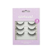 3Pk Kara Beauty Girlish! Naturally Glamorous 3D Faux Mink Eyelashes LG3208 - Black - View 1