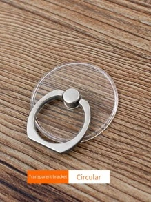 Suport de Anel para Celular de metal Pc Acrílico Cristal Transparente 360 grau - Transparente - Visão 3