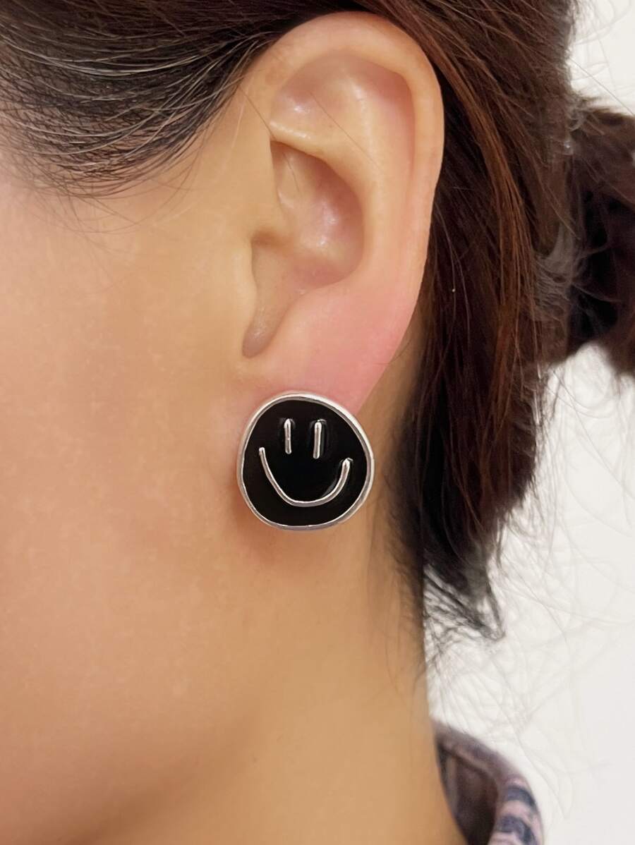 1對圓耳釘 - 彩色 - 查看 1