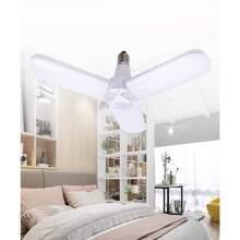 Lampada Led Luminária Multifuncional 3 Petalas 18w Dobrável - Branco - Visão 2